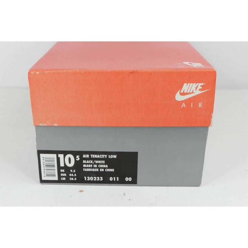 NOS Vintage 90s Nike Air Tenacity Low Basketball Shoes Sneakers Black - Picture 9 of 10